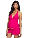 Maternal America Womens Maternity  2-Piece Skirt Tankini