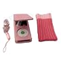 4G PINK FLIP CASE & FREE PINK SOCK COVER FOR NEW APPLE iPOD NANO 4TH GENERATION + EXCLUSIVE NEW PINK NECK STRAP