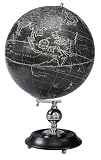 Vaugondy 1745 Noir - World Globes - Nautical Decor Solid Brass Home Decoration - Executive Promotional Gift