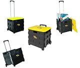 dbest 00-011 Quik Cart Two-Wheeled Collapsible Handcart with Lid