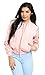 Lightweight Spring Bomber Jacket in Pink (Plus Sizes Available)