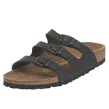 Birkenstock Florida Three Strap Sandal,Black Leather,34 Narrow EU at Birkenstock