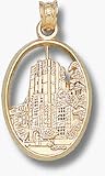 Michigan Wolverines Union Building Pendant - 14KT Gold Jewelry