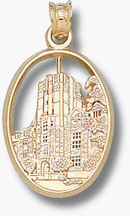 Michigan Wolverines Union Building Pendant - 14KT Gold Jewelry