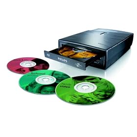 Philips SPD3500CC - Disk drive - DVD�RW (�R DL) / DVD-RAM - 18x/18x/12x - Hi-Speed USB - external - LightScribe