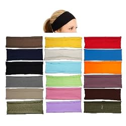 Stretchy hBand cotton/lycra headband for yoga, pilates, sports, exercise or any activities