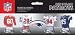 New England Patriots 4-Pack Fridge Magnets