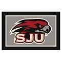St. Joseph's University Rug - Red/ Gray/ Black (Rectangle)