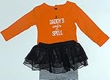Carter's Baby Halloween Costume Daddy's Under My Spell 2 Pcs Narrow Stripes Leggings (3 months)