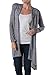 2LUV Women's Draped Open Front Knit Cardigan