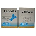 100 x Home Health UK 28G Lancets - Manufacturer Confirmed Fully Compatible Lancets for PiC Indolor, Microlet, Freestyle, Abbott, One Touch , SD and many more..