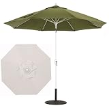 9 ft Aluminium Patio / Market Umbrella - Auto Tilt - White Color by Galtech