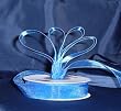 Sheer Organza Ribbon Mono Edge - 3/8" - 25 Yards (75 FT) - Royal Blue