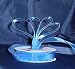 Sheer Organza Ribbon Mono Edge - 3/8" - 25 Yards (75 FT) - Royal Blue