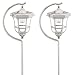 Tools & Hardware : Malibu Outdoor One-Light Solar-Powered Carriage Light, Pewter Metal, 2-Pack #LZ1400HP2