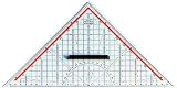 Professional Geometry Set Square Drawing Drafting Triangle 325mm with removable Grip