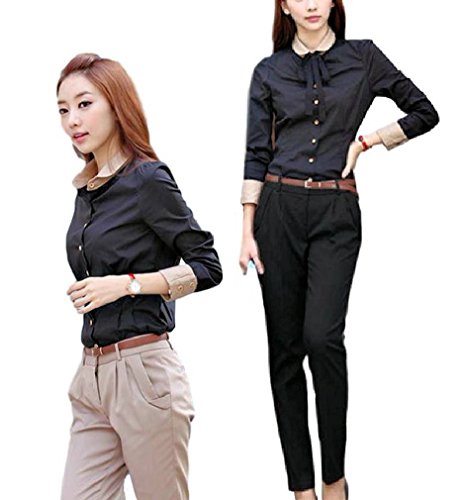 (ケイグラッソ) レディース スーツ パンツ きれいめ シンプル タック デザイン 上品 トータルコーデ (ベルト付き) ストレッチ スリム オフィス