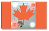 LED Flashing Canadian Flag Pin