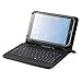 (Not for Pixi 7) Universal Pu Leather Folding Folio Case Cover with Keyboard (8kbl) for Alcatel Onetouch POP 7s , POP 8 , POP 7 , T10, Evo 7 , Evo 7 Hd , Tab 8 Hd, Tab 7 , Tab 7 Hd/ Alcatel One Touch Evo 8hd 8 Inch (Black Keyboard Case)