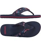 Animal Ladies Swish Upper Flip Flops in Peacoat Navy