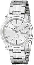 Seiko Men's SNKK65 Seiko 5 Automatic Stainless Steel Watch with Silver-Tone Dial