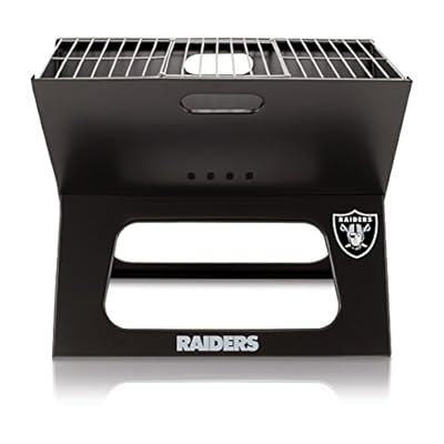 NFL Oakland Raiders Portable Collapsible X-Grill