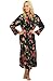 Del Rossa Women's Long Classic Satin Lounge Robe