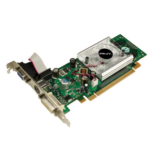 PNY Verto VCG84R2SXPB Geforce 8400GS 256MB PCI Express 2.0 DVI+VGA+HDTV/SDTV Video Card