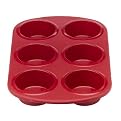 Silicone Solutions Red Muffin Pan
