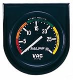 Auto Meter 2337 Autogage Mechanical Individual Console Vacuum Gauge