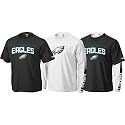 Philadelphia Eagles Black/White Gameday 3 in 1 Tee Combo