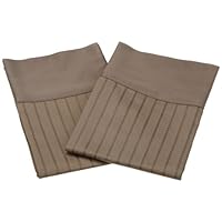 Hampton Collection 300-Thread-Count Cotton Standard Pillow Case Set, Taupe