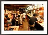 Customers Dining at Oden Restaurant, Shinjuku, Tokyo, Japan Framed Photographic Poster Print by Greg Elms, 35x26