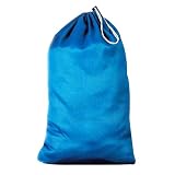 Cotton Laundry Bag - Turquoise Blue