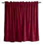 Arlee Velvet 80 by 63-Inch Curtain Pole Top 2-Pack, Burgundy