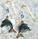 Silver Forest Dolphin Earrings GOLDTONE - B0002PR1B4
