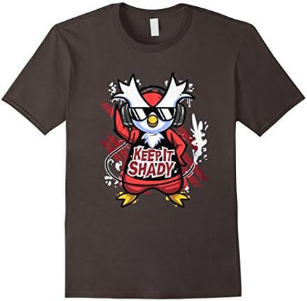 Men's Cute Penguin T Shirts Medium Asphalt