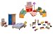 Neo-Dollhouse Living Room, Bedroom, and Accessories