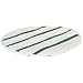 Rubbermaid Commercial FGP27100 Low Profile Bonnet with Green Scrub Strips, 21" Diameter, White