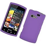 Purple Texture Faceplate Hard Plastic Protector Snap-On Cover Case For Kyocera Rise C5155