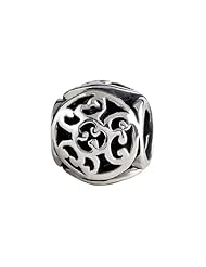SilveRado(tm) MIB038 Sterling Silver Celtic Spiral Celts Bead / Charm