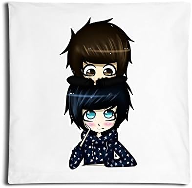 GUQY Dan And Phil Pillow Case Pillow With Zipper One Size (One Side)