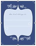 Blue Butterfly Bookplates