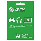 Xbox 360 Live 12-Month Gold Membership Subscripti