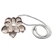 Gold Plated Flower Brooch Cum Pendant Sterling Silver Jewelry 1.75 inches