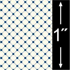 Dollhouse 1:24 Scale Blue Diamond Floor Paper