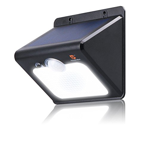 Pomelo Best Motion Sensor Solar Powered Wall Lights, IPX5 Waterproof (12 LEDs)