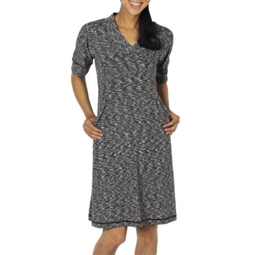 ExOfficio - Women's Chica Cool V-Neck Dress L BLACK