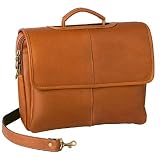 ProPassione Escapada Laptoptasche, Leder Cognac, kompl. gef., gep. Mittelf., 4 Hauptf., 1 Außenf., Magnetverschl., Tragegriff, Schultergurt, H 35 x B 30 x T 17 cm