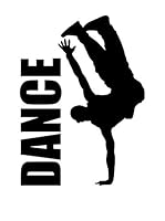 Ambiance Live Vinilo Decorativo Hip Hop dancer Negro